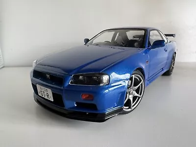 Nissan Skyline GT-R (R34) 1999 1/18 Diecast Car - Bayside Blue *Immaculate* • £59.99