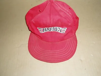 Vintage Harley Snapback Hat Red USA Made READ DESC • $20