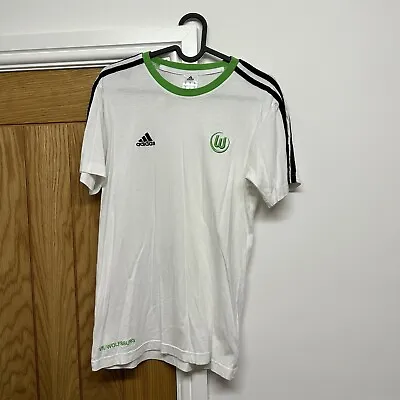 £9.99 • Buy Adidas VFL WOLFSBURG Training Top Football T-Shirt Size XS Germany White Green