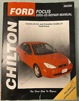 $10.99 • Buy Chilton Repair Manual Ford Focus 2000-05. Used 26330
