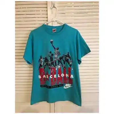 Vintage Nike Basketball Dream Team Barcelona T-Shirt Single Stitch 1987-1994 • $165