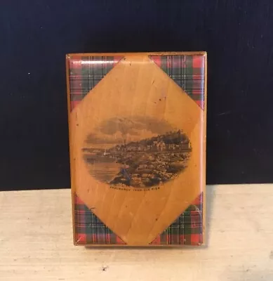 Antique Mauchline Tartan Ware Box Skelmorlie  Scotland • £65