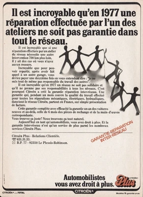 £6.71 • Buy Citroen Customer Relations Vintage Photo Ad 1977 - 8h