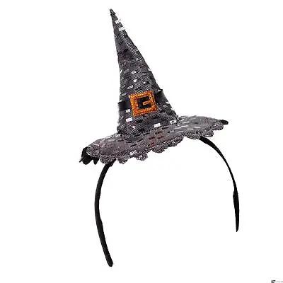 Veil Entertainment Small Witch  Mini Hat Headband One-Size 5.5  Tall Silver • $9.88