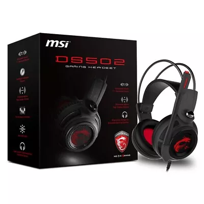 A - MSI DS502 Gaming Headset With Microphone Enhanced Virtual 7.1 Surround Sound • $105
