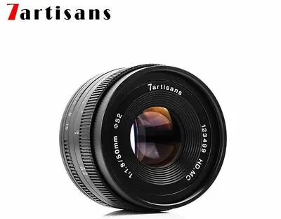 $196.90 • Buy 7artisans 50MM F1.8 MANUAL Fixed LENS  For Sony E Mount Black A7, A7II, A7R,nex