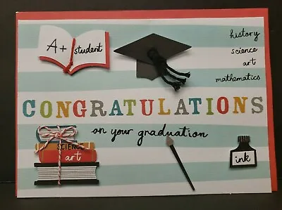 Congratulations On Your Graduation Embellished 5  X 7  Greeting Card Cap Tassel • $4.99