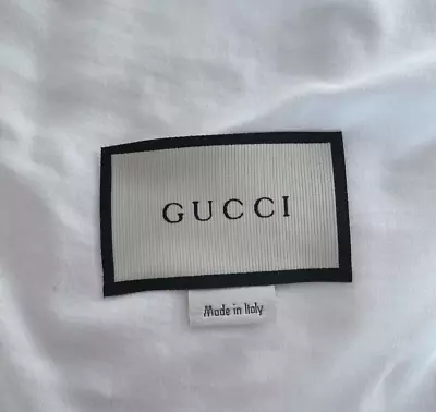 $20 • Buy Gucci Replacement Clothing Garment Sewing Label Tag, 65mm W. Made In Italy Tag