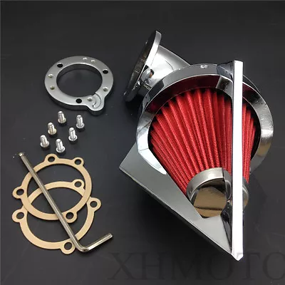 Cone Spike Air Cleaner Intake For Harly S&S Custom CV EVO XL Sportster CHROME • $109.63