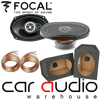 Focal RCX-690 3-Way 6x9  320W Coaxial Car Speakers & 6x9 Grey Pod Box (Pair) • £134.99
