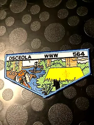 Oa Osceola Lodge 564 S25 Light Blue Border Flap • $6.47