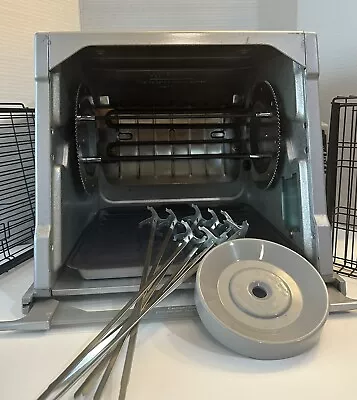 $125 • Buy Ronco Showtime Rotisserie BBQ Oven 5000 Platinum Edition W/ Accessories- CLEAN!