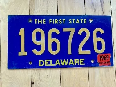 1969 Delaware License Plate • $49.99