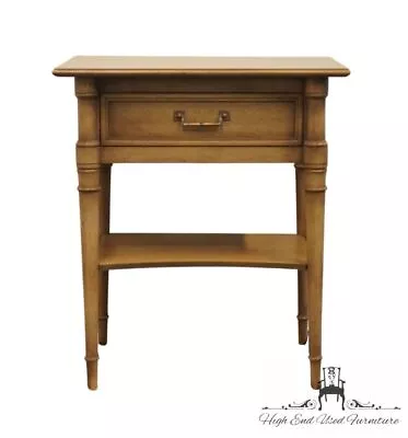 DREXEL FURNITURE Bleached Oak Italian Mediterranean 23  Nightstand • $479.99