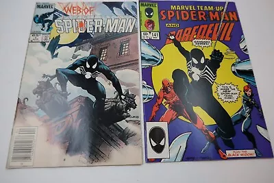 Web Of Spider-Man #1 Newsstand & Marvel Team-Up #141 Spider-Man Black Suit Keys • $100