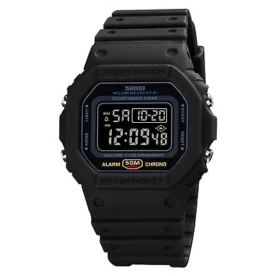 SKMEI Men's Digital Sport Watch Waterproof Sport Watch With Alarm Stopwatch • $12.29