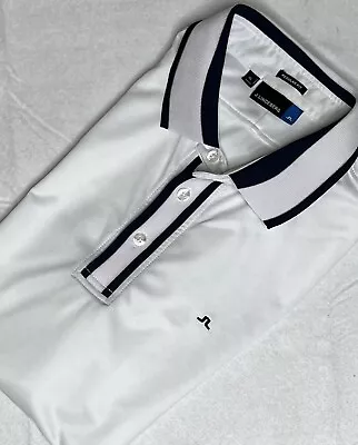 J Lindeberg Men’s XL Golf Polo Shirt White Black EUC • $24.99