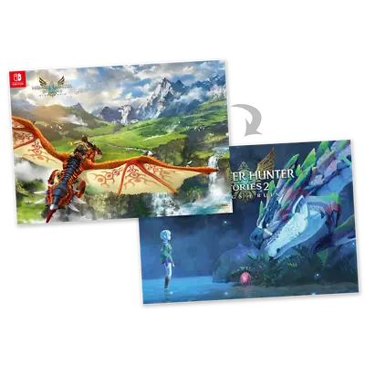 Uk Monster Hunter Stories 2 Wings Of Ruin Promo Poster 2021 Nintendo Switch New • $39.95