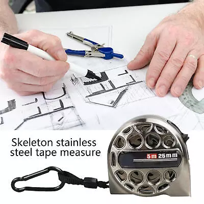 High Grade Tape Measure Metal Hollow Tape Measure Auto Lock Stainless Excellent • $20.60