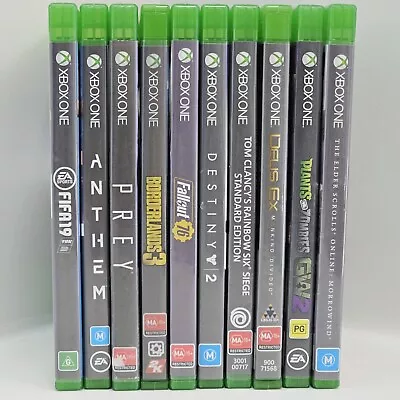 Xbox One 10x Game Bundle Mixed - Microsoft Xbox One XB1 VGC PAL + Free Postage • $49.95
