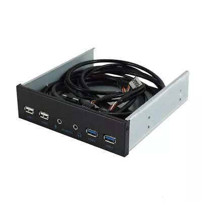 5.25 Inch Desktop Pc Case Internal Front Panel Usb Hub 2 Ports Usb 3.0 And Oof • $24.99