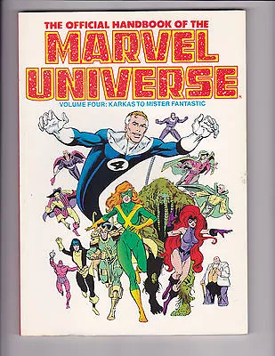 The Official Handbook Of The Marvel Universe Volume #4 TPB 1987 • $29.95