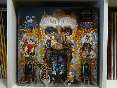 Michael Jackson ‎Dangerous Limited 2x Red & Black Swirl Colored Vinyl Lp 2021 • $48.02