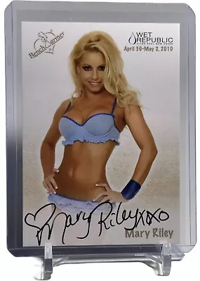 2011 Benchwarmer Mary Riley Wet Republic Autograph Auto Card #1 Of 4 SP! • $28.95