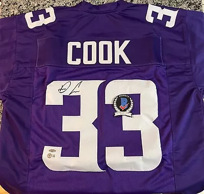 Dalvin Cook Minnesota Vikings Signed Jersey Beckett Authenticated Autograph • $60