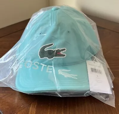 New Lacoste Miami Open 2022  Blue Color Tennis Hat - Size L - Rare Exclusive • $111.09