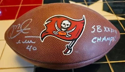 Mike Alstott Autographed Signed Tampa Bay Buccaneers Logo Football • $69.99