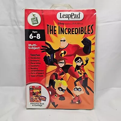 Leap Pad Leapfrog Disney Pixar The Incredibles Book & Cartridge With Case • £6