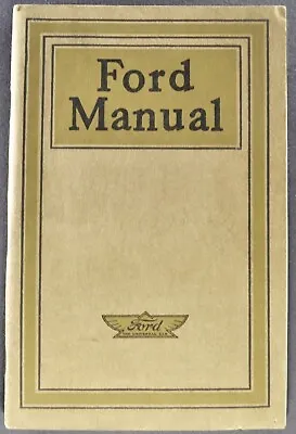 1915 Ford Model T Owners Manual Touring Sedan Excellent Original Not A Reprint • $67.45