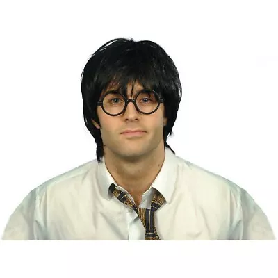 Adult Harry Potter Glasses And Wig Mens Halloween Costume Accessory Fancy Dress • $18.88