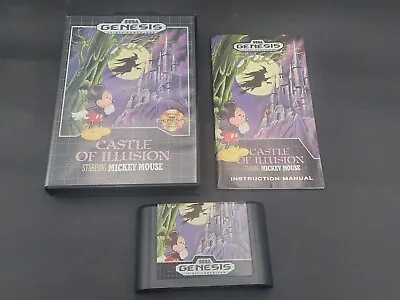 Castle Of Illusion Starring Mickey Mouse (Sega Genesis 1990) Complete CIB Nice! • $63.99