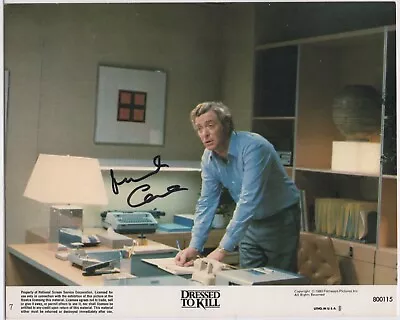 MICHAEL CAINE Signed DRESSED TO KILL 8x10 LOBBY CARD Photo AUTOGRAPH JSA Carter • $150