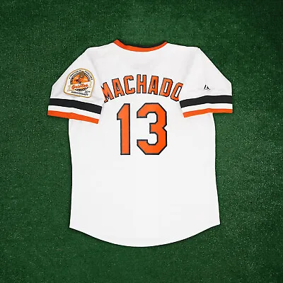 Manny Machado 1984 Baltimore Orioles Men's Cooperstown 30th Home White Jersey • $149.99