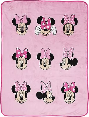 Disney Minnie Mouse Plush Fleece Blanket • £14.99