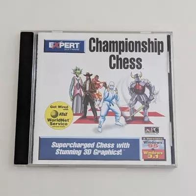 Very Good! Genuine Championship Chess CD-ROM PC 1995 Game Windows '95 Free Ship! • $15.99