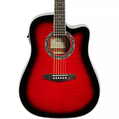 Ibanez PF28ECE Acoustic-Electric Guitar Transparent Red Sunburst • $329.99