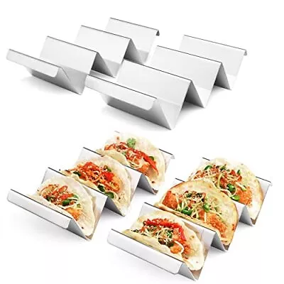 ARTTHOME. Taco Holders 4 Packs - Stainless Steel Stand Rack Tray Style...  • $20.63