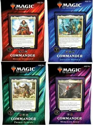 Mtg Magic Sealed 2019 Commander Edh 4 Deck Set Pack Box Decks • $189