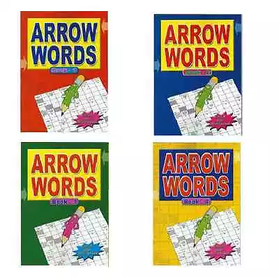 Arrow Word General Knowledge Adult Crosswords 67 Quiz Puzzles In Each A4 Book • £2.49