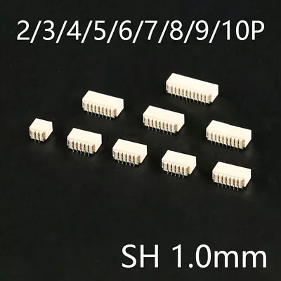 SH 1.0mm SMD Connector Terminal Socket 2/3/4/5/6/7/8/9/10P Connector Plug • $2.29