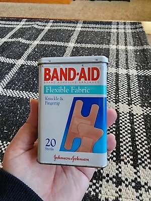Vintage Band-Aid Flexible Fabric Bandages Tin Johnson & Johnson • $5