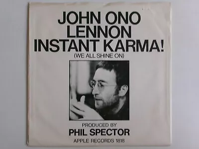 John Lennon Yoko Ono Instant Karma Apple 1818 Who Has Seen The Wind Usa • £3.99