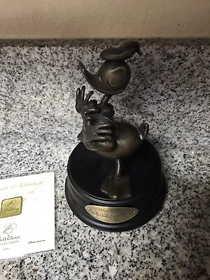 Vintage Walt Disney Donald Duck 70th Anniversary Bronze LE  Figurine Statue • $150