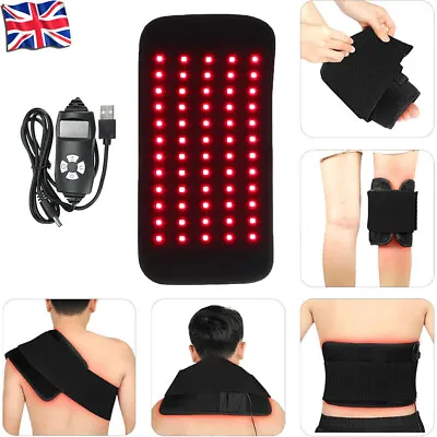 660nm Red &850nm Near Infrared Light Therapy Waist Wrap Pad Belt For Pain Relief • £29.99