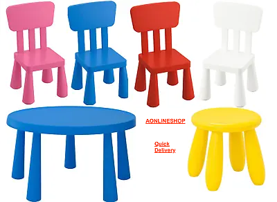 £13.89 • Buy Ikea Mammut Children's Plastic Chairs,Tables & Stools In/outdoor,Many Colours