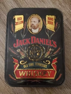 Vintage Jack Daniels No 7 Old Time Tennessee Whiskey Collectors Tin Box Hudson • $11.99